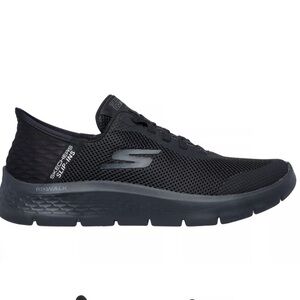 Skechers Women's GO WALK FLEX HAND UP Black Slip-Ins Sneakers
